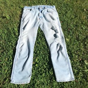 Vintage Ripped Mom Jeans